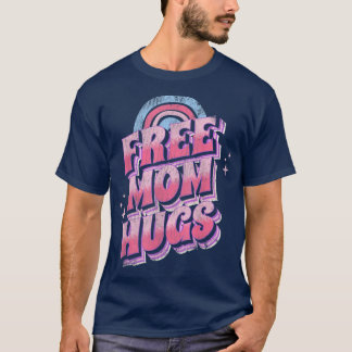  vrije Mannen van mama Vrouwen Retro Regenboog T-shirt