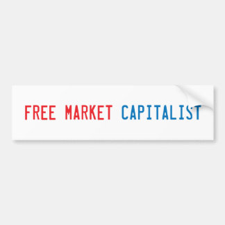 Vrije markteconomie bumpersticker