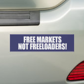 VRIJE MARKTEN DIE GEEN VRIJE Bumpersticker ZIJN (Op auto)