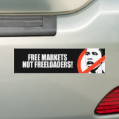 VRIJE MARKTEN DIE GEEN VRIJE Bumpersticker ZIJN (Op auto)