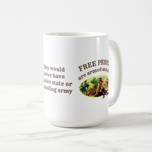 Vrije mensen koffiemok (Voorkant rechts)