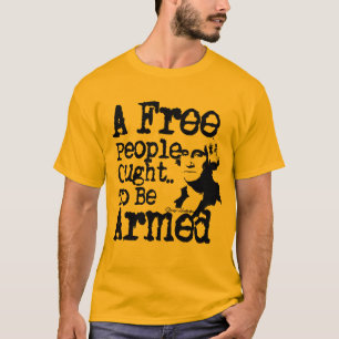 Vrije mensen moeten worden opgepakt t-shirt