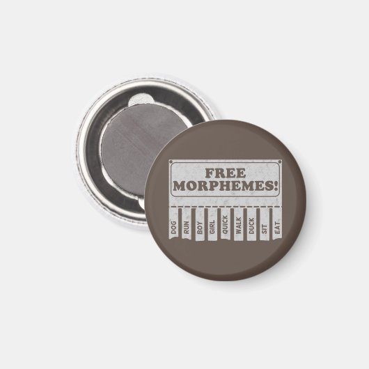 vrije morfemen magneet (Voorkant / Achterkant)