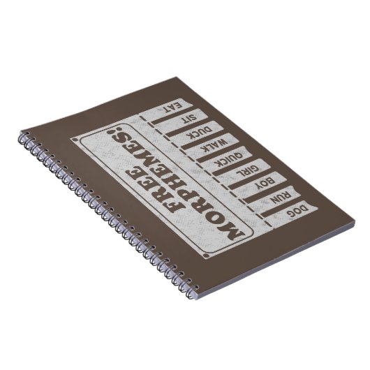 vrije morfemen notitieboek (Rechterzijde)