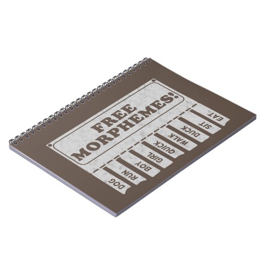 vrije morfemen notitieboek (Linkerzijde)