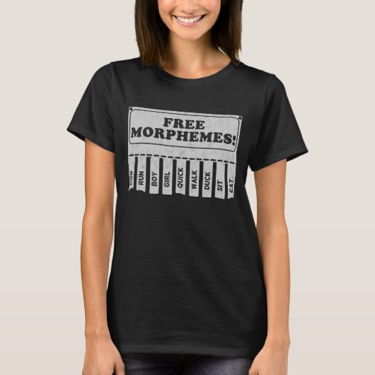 vrije morfemen t-shirt (Voorkant)