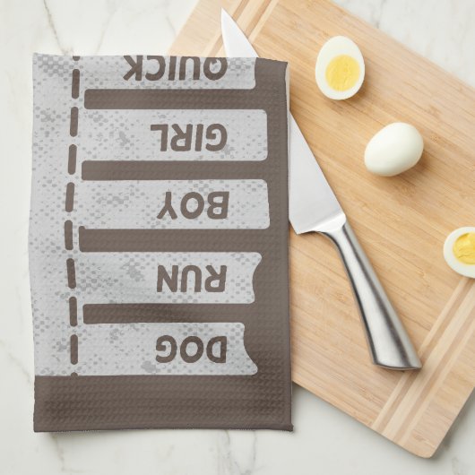 vrije morfemen theedoek (Quarter Fold)