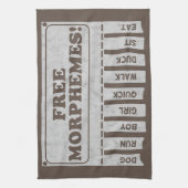 vrije morfemen theedoek (Verticaal)