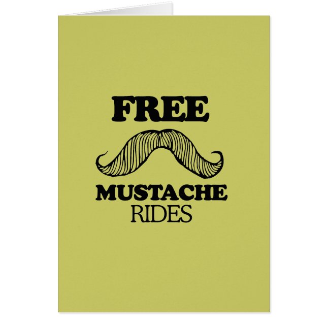 VRIJE MUSTACHE RIDES (Voorkant)