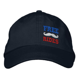 VRIJE MUSTACHE RIDES GEBORDUURDE PET