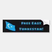 Vrije Oost-Turkestan Bumpersticker (Voorkant)