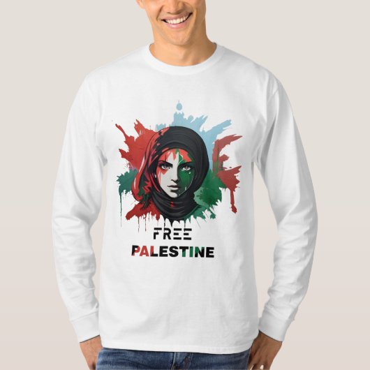 vrije palestijn t-shirt (Voorkant)