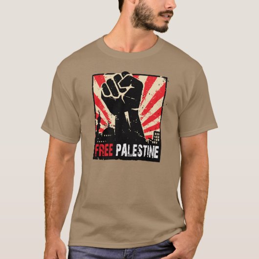 vrije palestijn t-shirt (Voorkant)