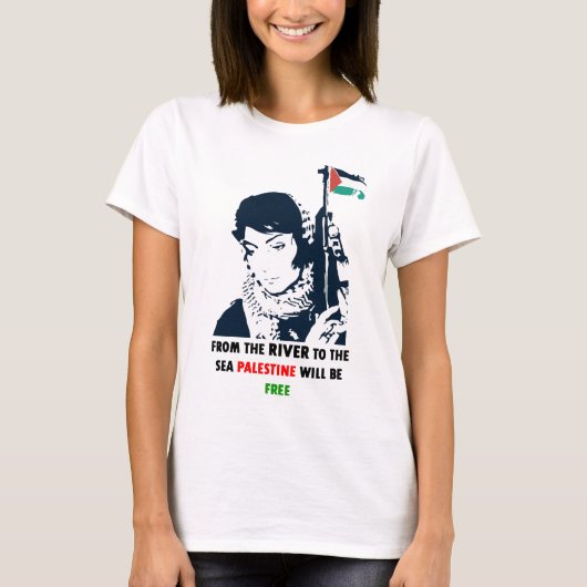 vrije palestijn t-shirt (Voorkant)