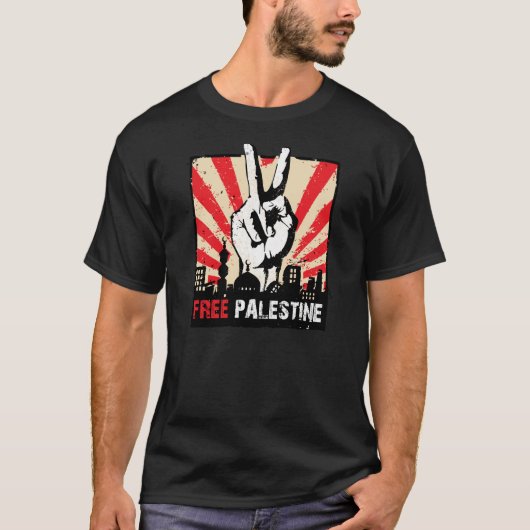 vrije palestijn t-shirt (Voorkant)