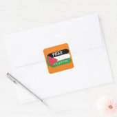 vrije palestijn vierkante sticker (Envelop)