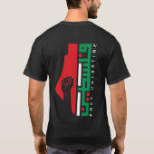 Vrije Palestijnse Arabische Palestijnse kaart T-shirt (Achterkant)