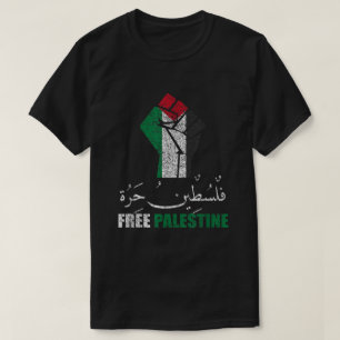 Vrije Palestijnse Arabische steun Palestina en Gaz T-shirt