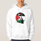 Vrije Palestijnse Arabische tekst Hoodie (Voorkant)