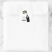 Vrije Palestijnse Arabische tekst Ronde Sticker (Tas)