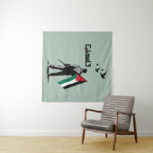 Vrije Palestijnse Arabische tekst Wandkleed (In Situ (horizontaal))