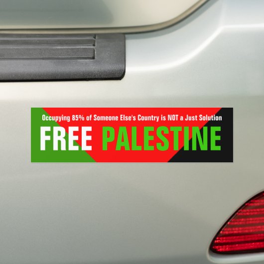 Vrije Palestijnse Bumpersticker (Op auto)