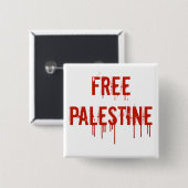Vrije Palestijnse Button (Voorkant /achterkant)