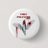 Vrije Palestijnse Button - Palestine Pin (Voorkant)