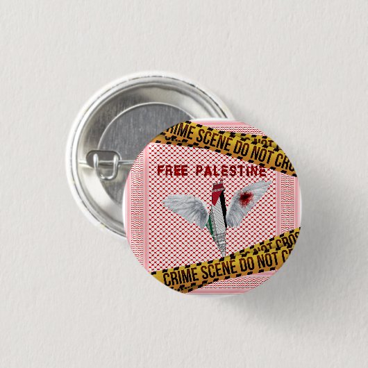 Vrije Palestijnse Button - Palestine Pin (Voorkant /achterkant)