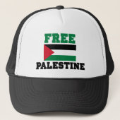 Vrije Palestijnse Button Trucker Pet (Voorkant)