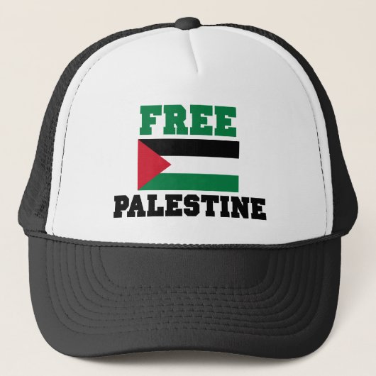 Vrije Palestijnse Button Trucker Pet (Voorkant)