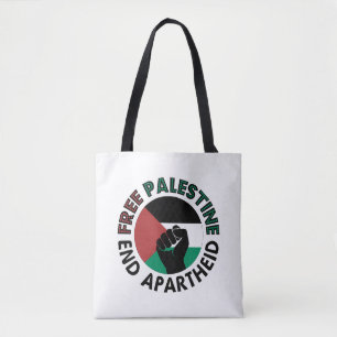 Vrije Palestijnse Eind Apartheidsopruiming vuist Tote Bag
