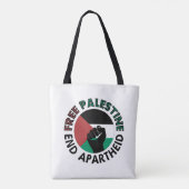 Vrije Palestijnse Eind Apartheidsopruiming vuist Tote Bag (Achterkant)