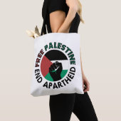 Vrije Palestijnse Eind Apartheidsopruiming vuist Tote Bag (Dichtbij)