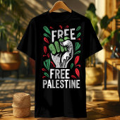 Vrije Palestijnse-Groene Palestijnse Vlag T-shirt