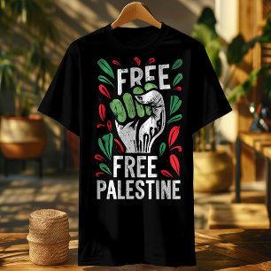 Vrije Palestijnse-Groene Palestijnse Vlag T-shirt