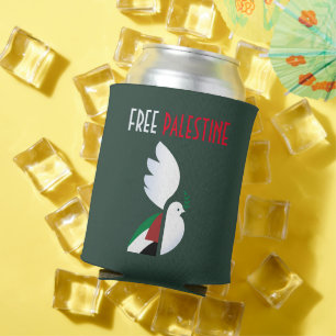 Vrije Palestijnse Koelbox – Palestijnse vlag Blikjeskoeler