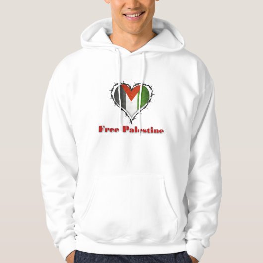 Vrije Palestijnse Mannen hoodie met de vlag van de (Voorkant)