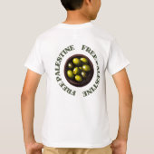 VRIJE PALESTIJNSE OLIJFBOMEN LANG LEVEND PALESTINA T-SHIRT (Achterkant)