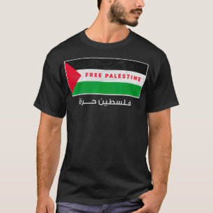 Vrije Palestijnse vlag Arabisch-vrije Gaza T-shirt
