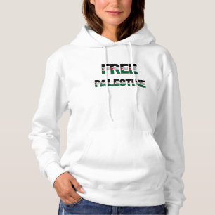 Vrije Palestijnse vlag Brieven Eenheid Trots Vrijh Hoodie