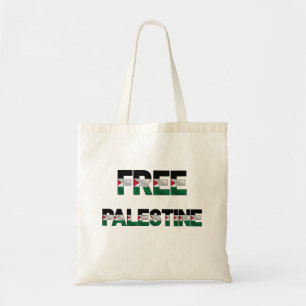 Vrije Palestijnse vlag Brieven Eenheid Trots Vrijh Tote Bag
