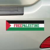 Vrije Palestijnse vlag Bumpersticker (Op auto)