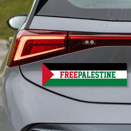 Vrije Palestijnse vlag Bumpersticker