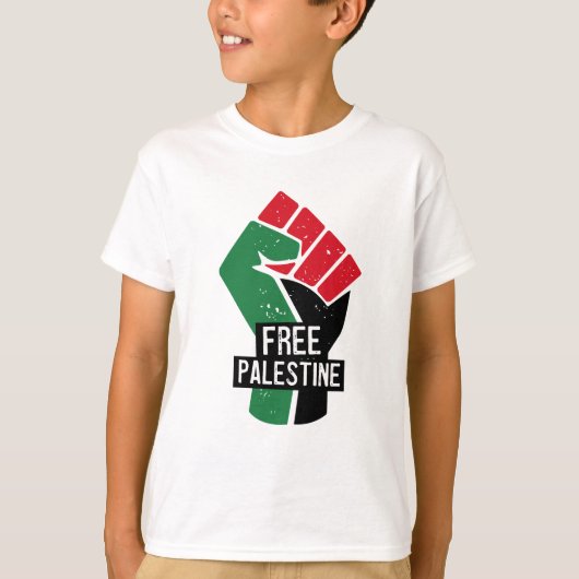 Vrije Palestijnse vlag eerst T-shirt (Voorkant)