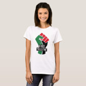 Vrije Palestijnse vlag eerst T-shirt (Voorkant volledig)
