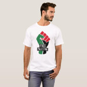 Vrije Palestijnse vlag eerst T-shirt (Voorkant volledig)