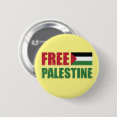 Vrije Palestijnse vlag Gaza Ronde Button 5,7 Cm (Voorkant /achterkant)