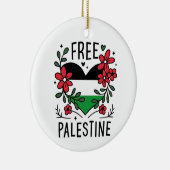 Vrije Palestijnse vlag Keramisch Ornament (Rechts)