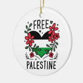 Vrije Palestijnse vlag Keramisch Ornament (Links)